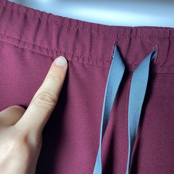 Figs | Men’s Tansen Jogger Scrub Pants Drawstring Waist Burgundy Sz XXL - Picture 8 of 16